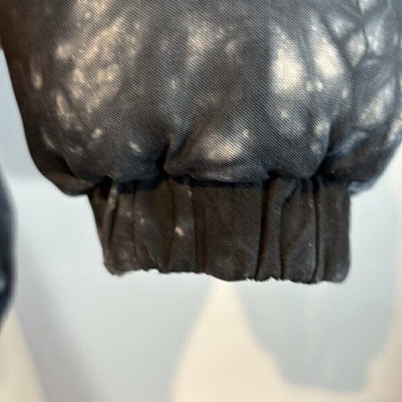 Anthropologie Cloth & Stone black/grey/ cream fabric puffer size medium - Picture 8 of 15